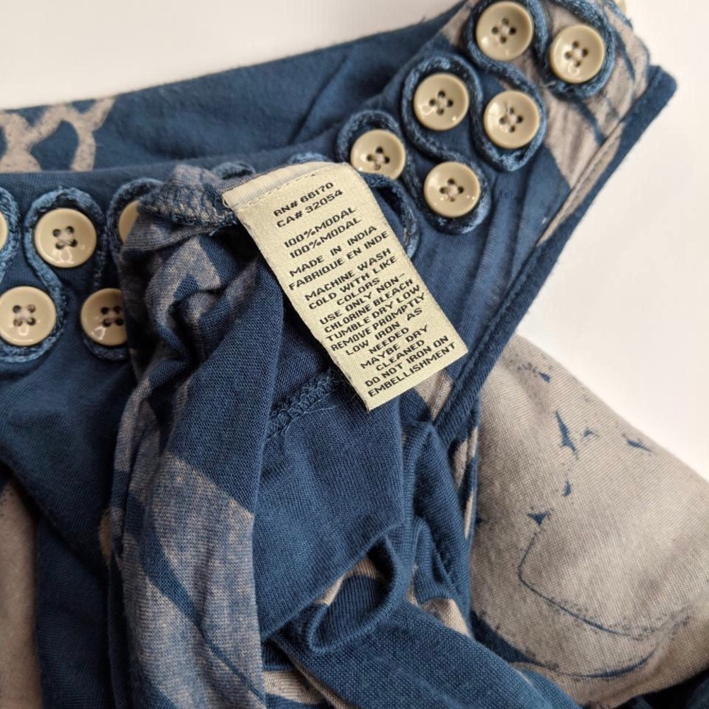 Anthropologie Ric Rac Button Embellished Top - Picture 8 of 8